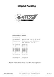 Preisliste 2007 - KRT CUSTOM SPEED Preisliste 2007 - KRT CUSTOM SPEED