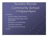 Nuestro Mundo Community School - Zmetro.com