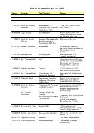 Liste der Vortragsredner von 1992 - Deutscher Internationaler Club ...