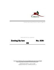 Zoning By-law No. 636- 05 - Chelsea