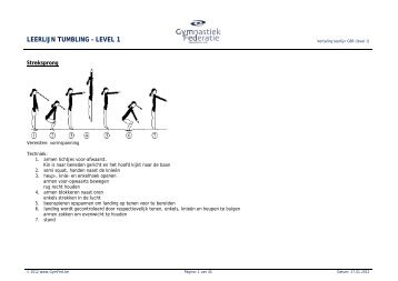 LEERLIJN TUMBLING â LEVEL 1 - GymFed