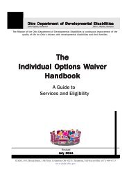 IO Waiver Handbook - DODD-Home - Ohio.gov