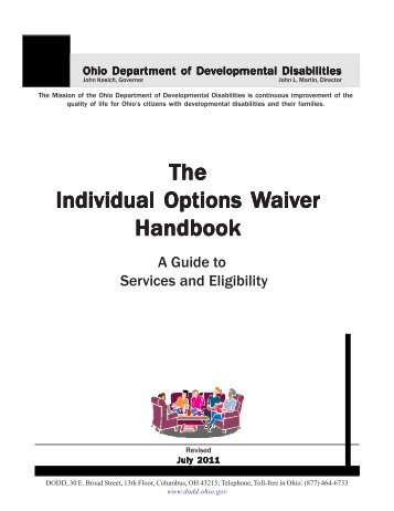 IO Waiver Handbook - DODD-Home - Ohio.gov