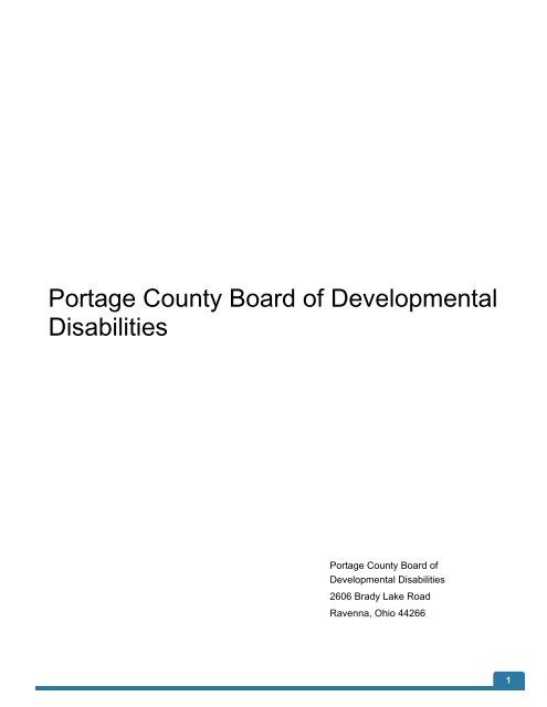 PCBDD Insurance - Portage County Board of Developmental ...