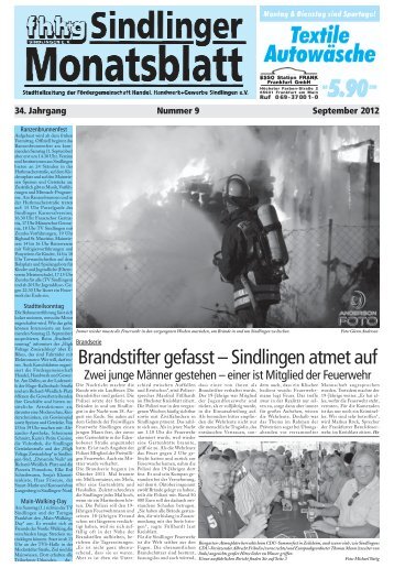 Sindlinger Monatsblatt September 2012 - Sindlingen