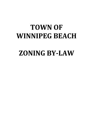 town of winnipeg beach zoning by-law - Eastern Interlake Planning ...