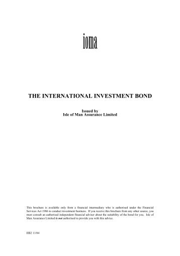 International Investment Bond - IOMA Group