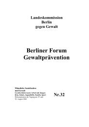 Berliner Forum Gewaltprävention Nr. 32 - Dissens e.V.