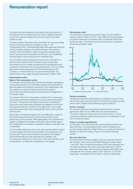 Notes to the financial statements - Plasmon