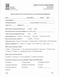 b 4 KNEE EVALUATION FORM