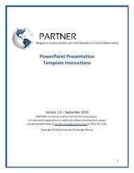 Template Instructions - PARTNER Tool - Program to Analyze ...