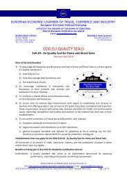 eeig eu quality seals - EUROPEAN ECONOMIC CHAMBER of Trade ...