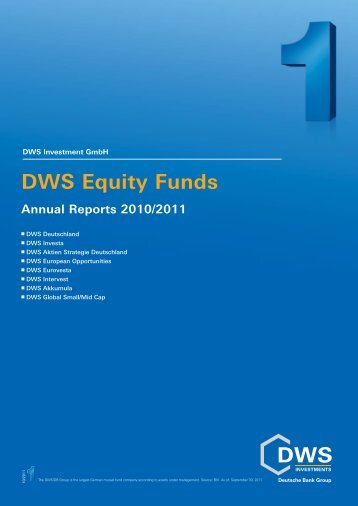Annual report DWS Aktien Strategie Deutschland - Caja Cantabria