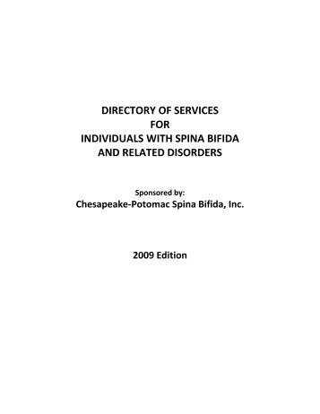 Directory of Services for Individuals with Spina Bifida