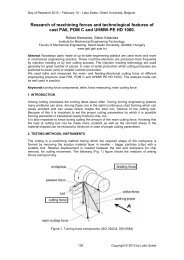 Machining forces and technological features of cast PA6, POM C ...