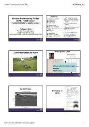 Ground Penetrating Radar (GPR)