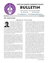 2012 January Bulletin - West Los Angeles Buddhist Temple