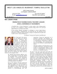 2007 June Bulletin - West Los Angeles Buddhist Temple