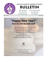 2011 January Bulletin - West Los Angeles Buddhist Temple