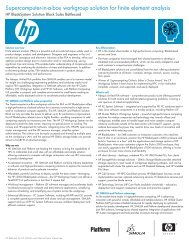 Supercomputer-in-a-box workgroup solution for finite element analysis