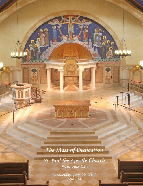 St Paul Dedication Booklet.indd - St. Paul The Apostle Catholic Church