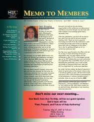 MEMO TO MEMBERS - Orlando Chapter STC