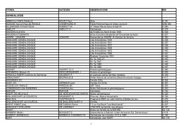 Livres- BibliothÃ¨que de Wambrechies - Site du Groupement ...