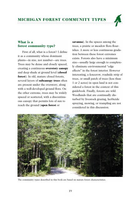 Michigan Forest Communities - Michigan Association of ...