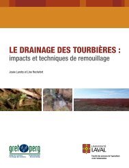 le drainage des tourbiÃ¨res - Peatland Ecology Research Group