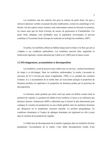 impacts environnementaux d'une nouvelle technique de rÃ©colte de ...