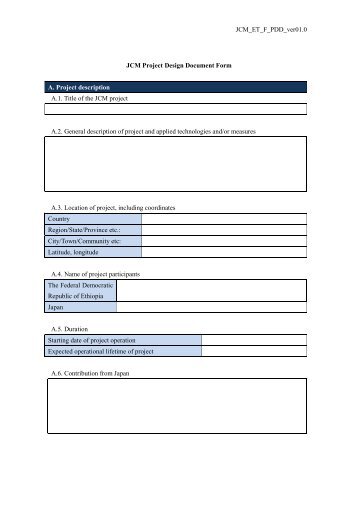 JCM_ET_F_PDD_ver01.0 JCM Project Design Document Form A ...