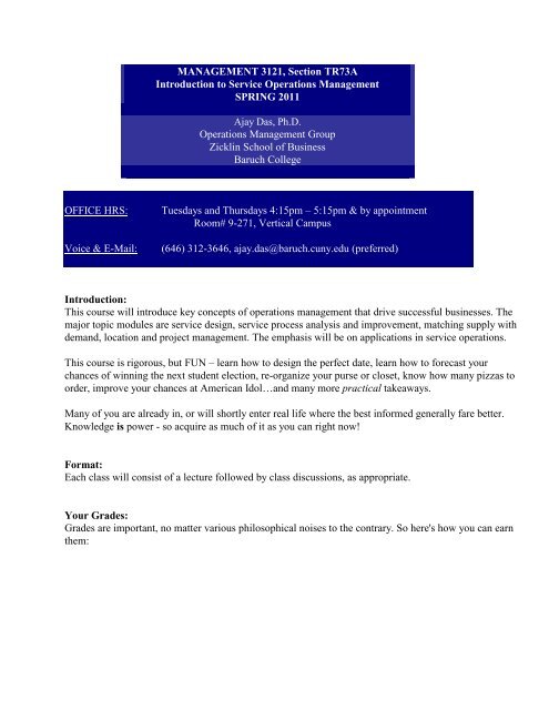 Baruch Final Exam Schedule Spring 2022 Ajay Das - Blogs@Baruch - Cuny