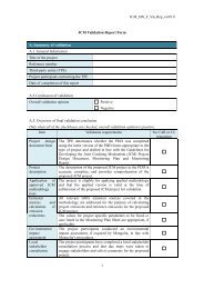 JCM Validation Report Form A. Summary of validation A.1. General ...