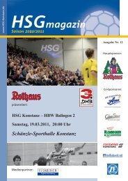 Ausgabe 12 HSG - HBW Balingen-Weilstetten 2 - HSG Konstanz