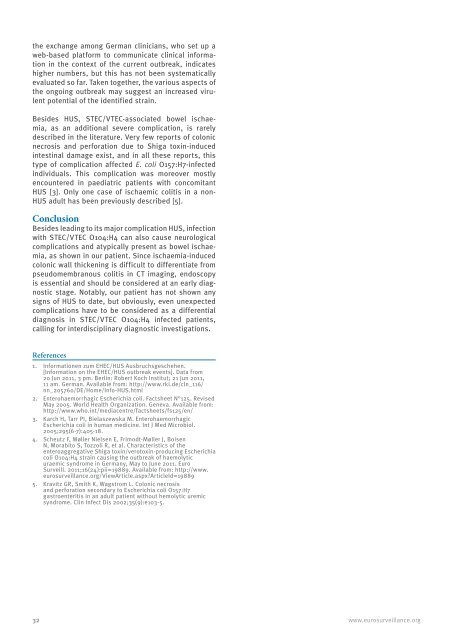 Escherichia coli - Eurosurveillance