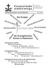 Gemeinde unterwegs - Evangelische Pfarrgemeinde Wien-Hetzendorf