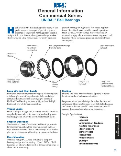 Rod Ends, Sphericals, Rolling Element Bearings - RBC Bearings