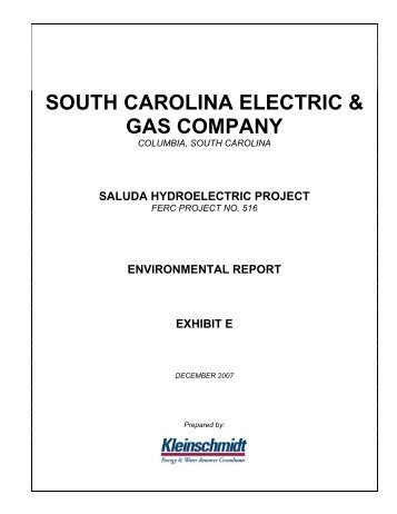 Exhibit E - Saluda Hydro Project Relicense