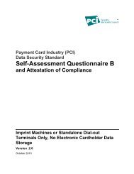 Self-Assessment Questionnaire B - eCommerce