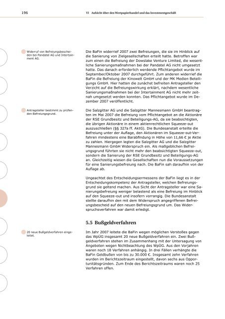 Jahresbericht der BaFin 2007