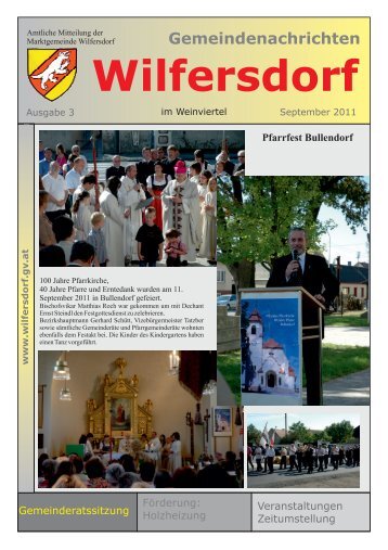 Ausgabe 3/2011 - Marktgemeinde Wilfersdorf
