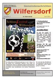 Ausgabe 2/2011 - Marktgemeinde Wilfersdorf