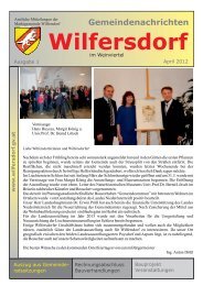 Ausgabe 1/2012 - Marktgemeinde Wilfersdorf