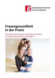 Frauengesundheit in der Praxis - Bundesministerium fÃ¼r Gesundheit