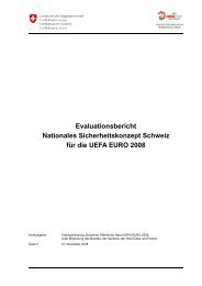 Evaluationsbericht Nationales Sicherheitskonzept Schweiz für die ...