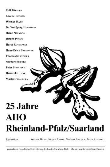 25 Jahre AHO Rheinland-Pfalz/Saarland