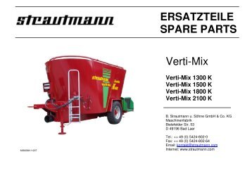 ERSATZTEILE SPARE PARTS Verti-Mix