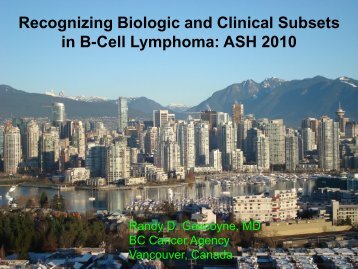 Recognizing Biologic and Clinical Subsets in B-cell Lymphoma