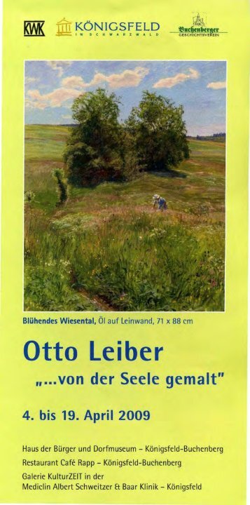 Otto Leiber Ausstellung - Geschichtsverein Buchenberg