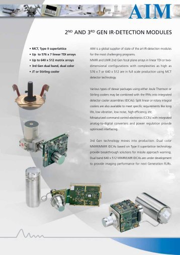 2nd and 3rd gen ir-detection modules - AIM Infrarot-Module GmbH